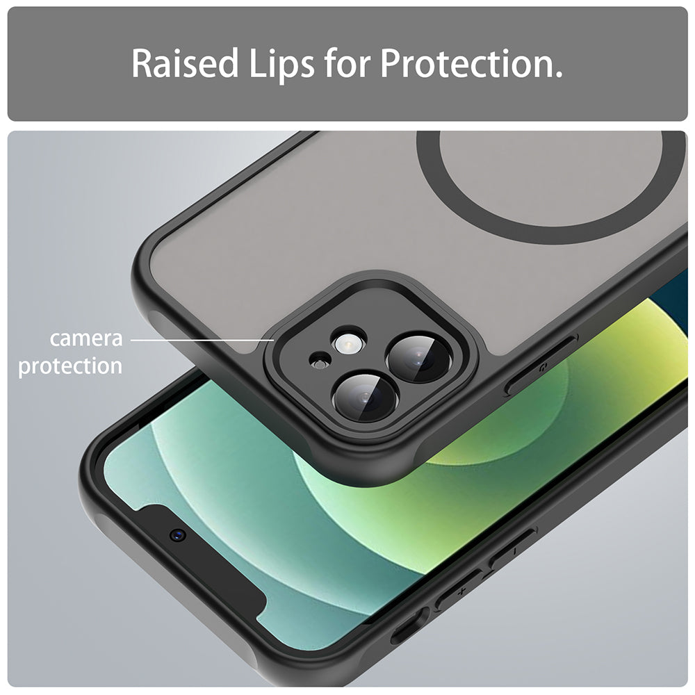 Θήκη MagSafe για Apple iPhone 12, Techsuit, HaloFrost II, Μαύρο