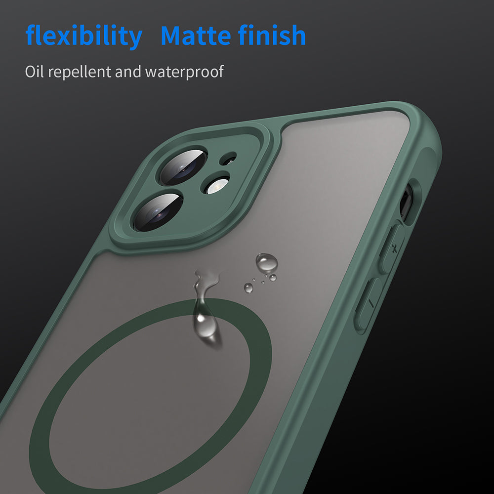 Θήκη MagSafe για Apple iPhone 12, Techsuit, HaloFrost II, Πράσινο