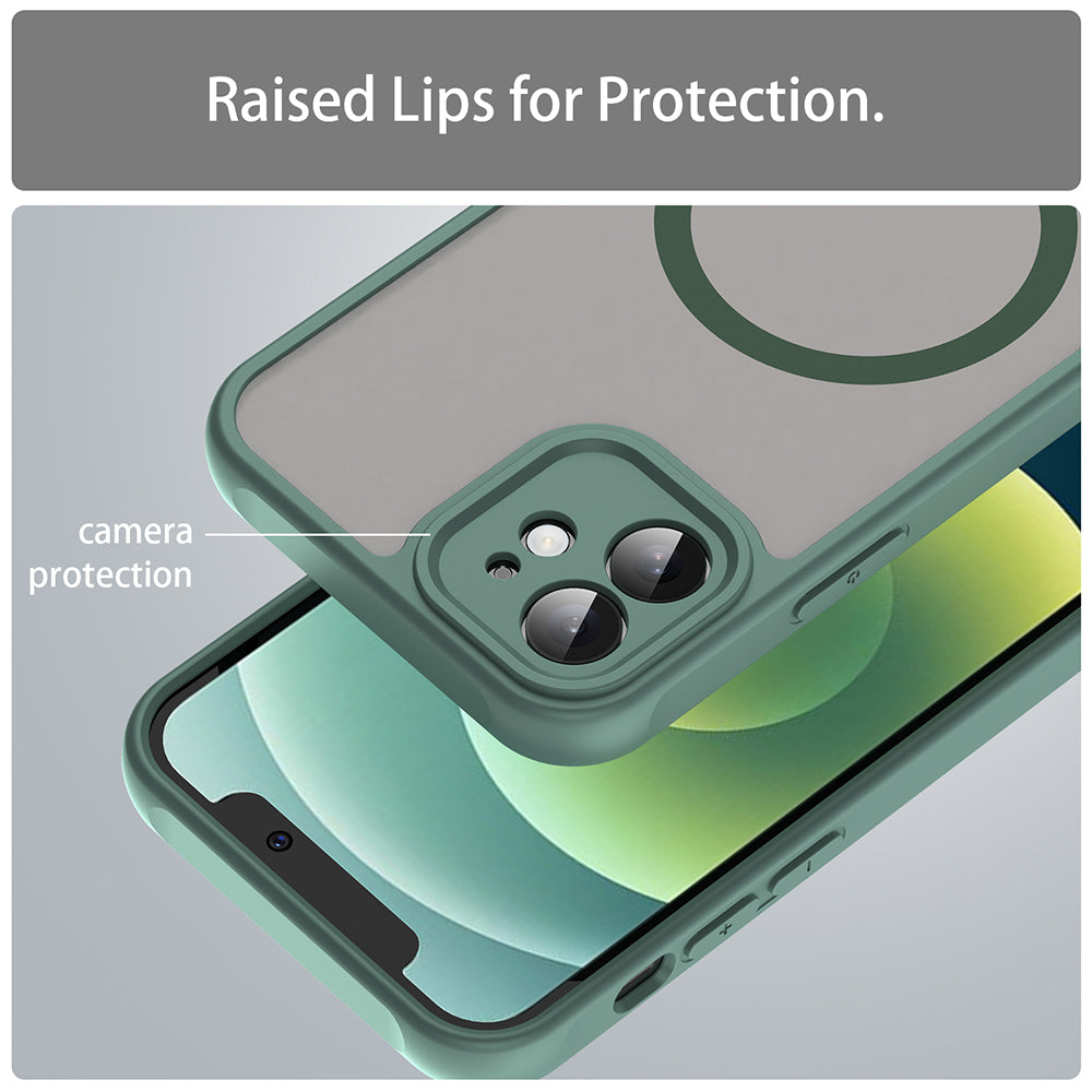 Θήκη MagSafe για Apple iPhone 12, Techsuit, HaloFrost II, Πράσινο