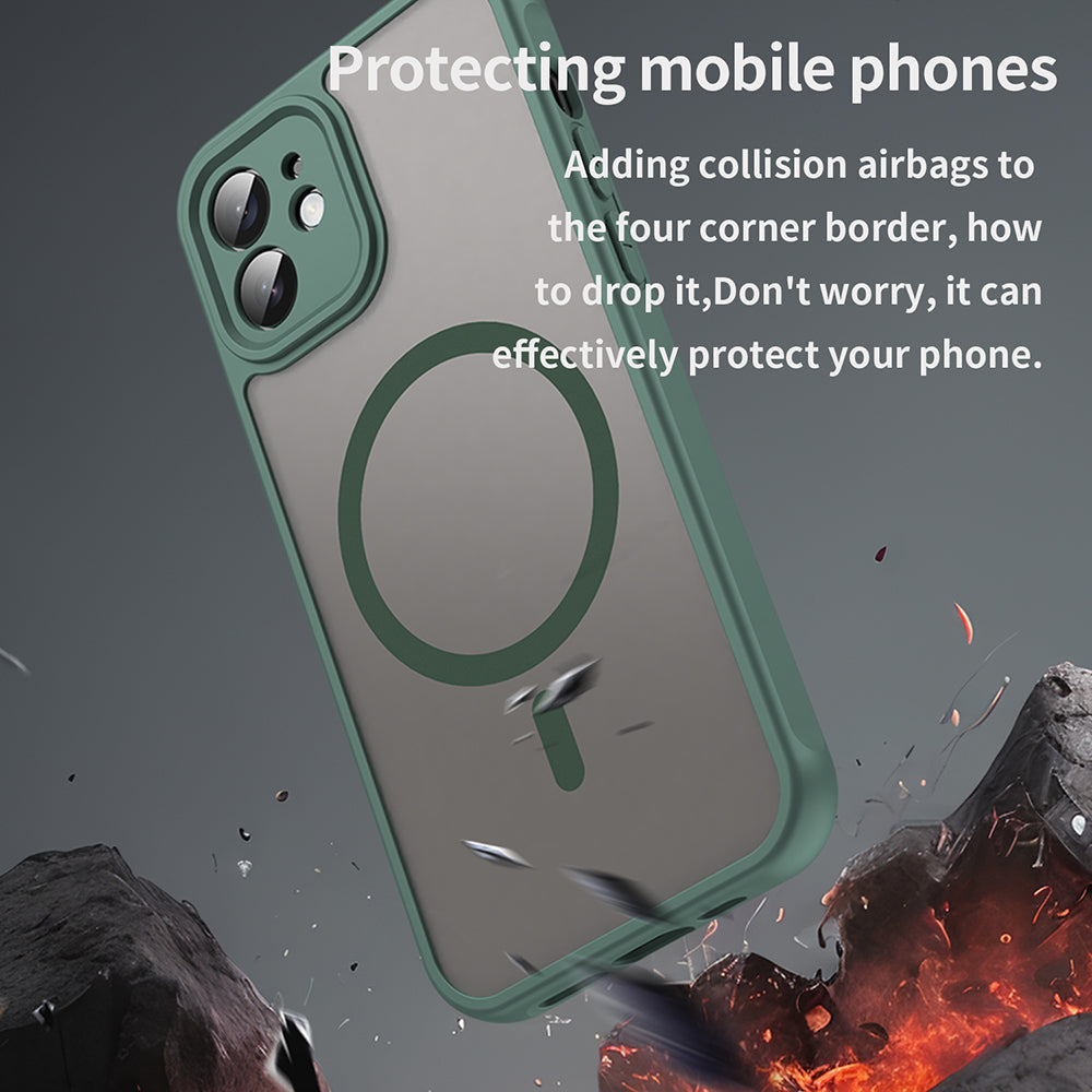 Θήκη MagSafe για Apple iPhone 12, Techsuit, HaloFrost II, Πράσινο