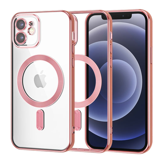 Θήκη MagSafe για Apple iPhone 12, Techsuit, Luxury Crystal, Κόκκινο