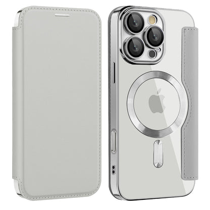 Θήκη MagSafe για Apple iPhone 12, Techsuit, SmartMag Book, Γκρι