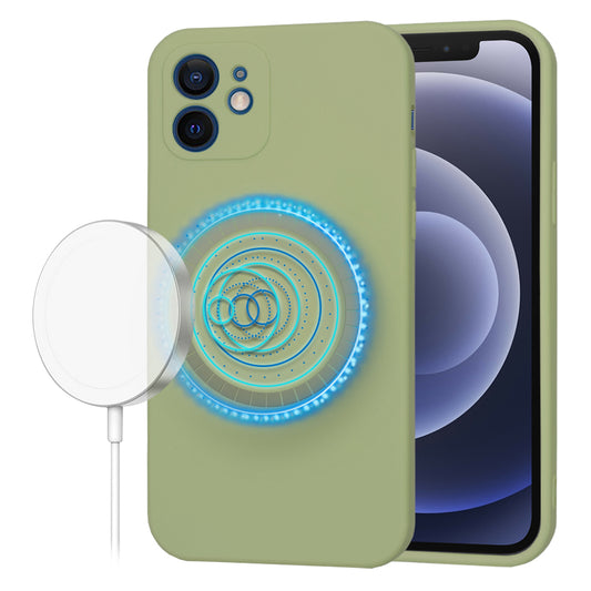 Θήκη MagSafe για Apple iPhone 12, Techsuit, SoftFlex, Matcha