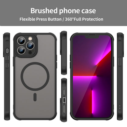 MagSafe Case for Apple iPhone 13 Pro Max, Techsuit, HaloFrost II, Black