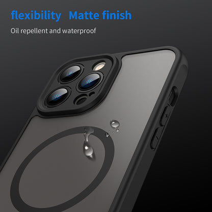MagSafe Case for Apple iPhone 13 Pro Max, Techsuit, HaloFrost II, Black