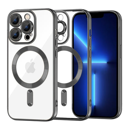 Θήκη MagSafe για Apple iPhone 13 Pro Max, Techsuit, Luxury Crystal, Μαύρο