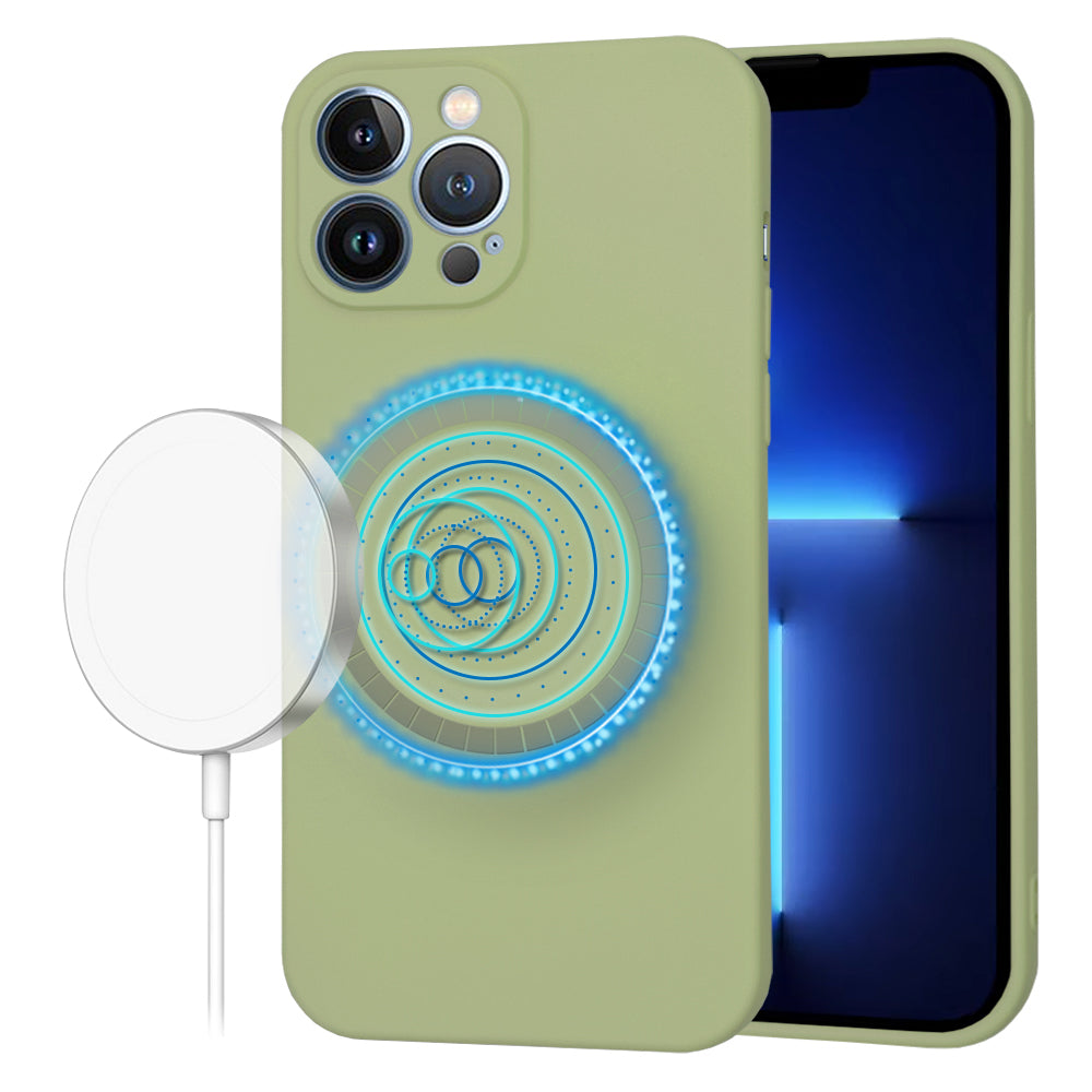 Θήκη MagSafe για Apple iPhone 13 Pro Max, Techsuit, SoftFlex, Matcha