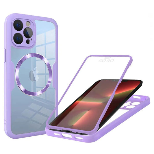 MagSafe Case for Apple iPhone 13 Pro, Techsuit, ColorVerse 360, Purple