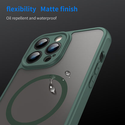 MagSafe Case for Apple iPhone 13 Pro, Techsuit, HaloFrost II, Green