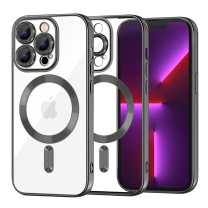 Θήκη MagSafe για Apple iPhone 13 Pro, Techsuit, Luxury Crystal, Μαύρη