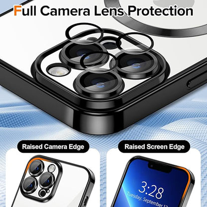 Θήκη MagSafe για Apple iPhone 13 Pro, Techsuit, Luxury Crystal, Μαύρη