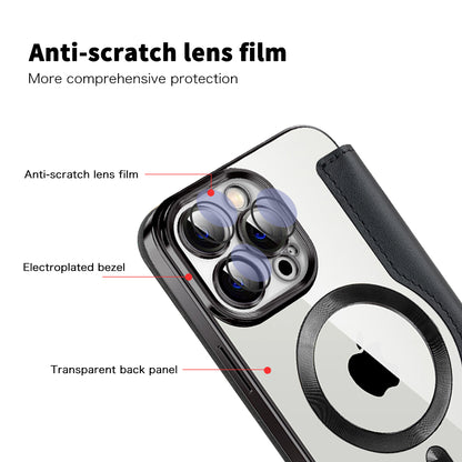 Θήκη MagSafe για Apple iPhone 13 Pro, Techsuit, SmartMag Book, Μαύρη