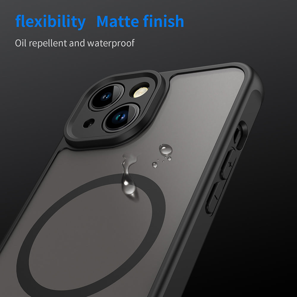 MagSafe Case for Apple iPhone 13, Techsuit, HaloFrost II, Black