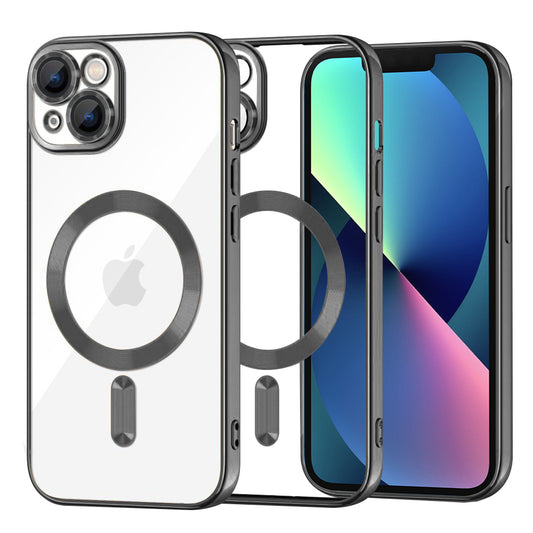 Θήκη MagSafe για Apple iPhone 13, Techsuit, Luxury Crystal, Μαύρη