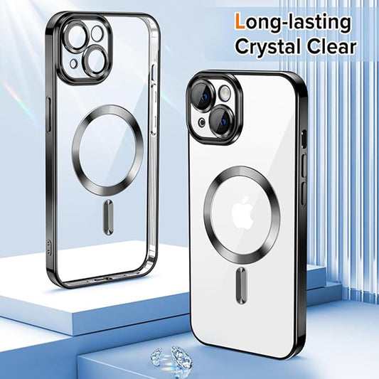 Θήκη MagSafe για Apple iPhone 13, Techsuit, Luxury Crystal, Μαύρη
