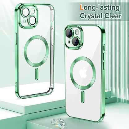 Θήκη MagSafe για Apple iPhone 13, Techsuit, Luxury Crystal, Ανοιχτό Πράσινο