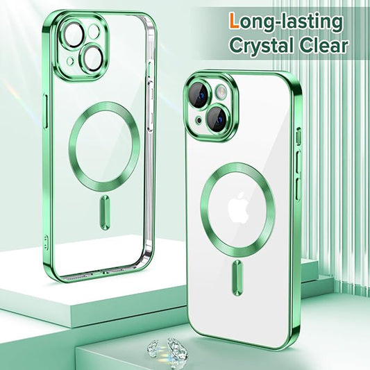 Θήκη MagSafe για Apple iPhone 13, Techsuit, Luxury Crystal, Ανοιχτό Πράσινο