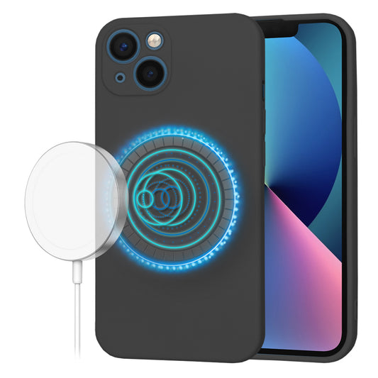 Θήκη MagSafe για Apple iPhone 13, Techsuit, SoftFlex, Μαύρη