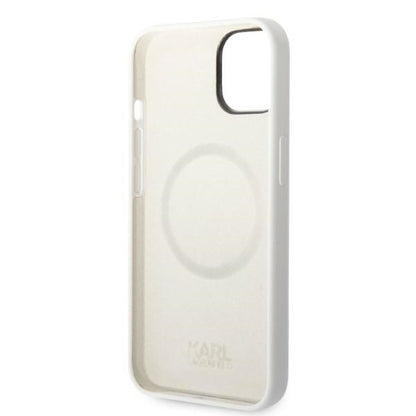 Θήκη MagSafe για Apple iPhone 14 Plus, Karl Lagerfeld, Silicone Choupette, Λευκή