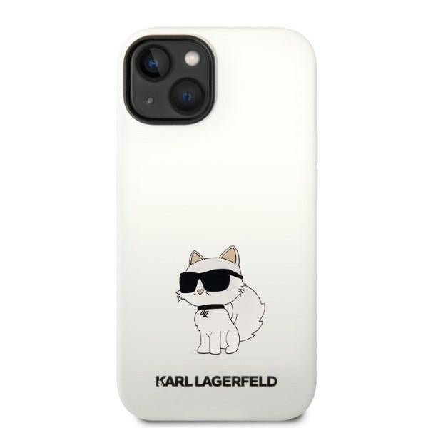 Θήκη MagSafe για Apple iPhone 14 Plus, Karl Lagerfeld, Silicone Choupette, Λευκή