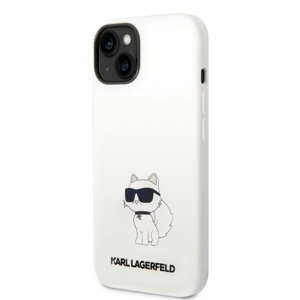 Θήκη MagSafe για Apple iPhone 14 Plus, Karl Lagerfeld, Silicone Choupette, Λευκή