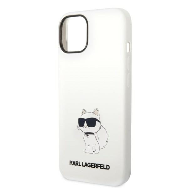 Θήκη MagSafe για Apple iPhone 14 Plus, Karl Lagerfeld, Silicone Choupette, Λευκή