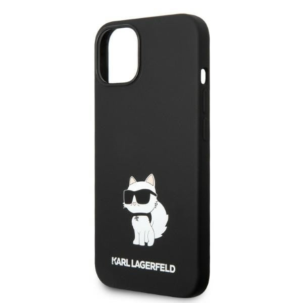 Θήκη MagSafe για Apple iPhone 14 Plus, Karl Lagerfeld, Silicone Choupette, Μαύρη