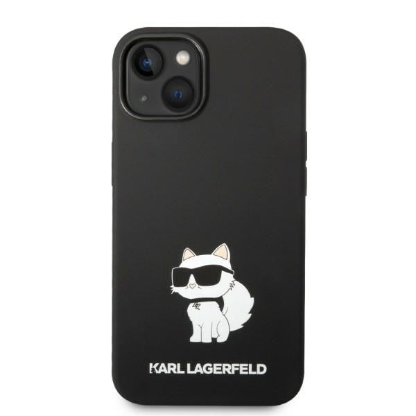 Θήκη MagSafe για Apple iPhone 14 Plus, Karl Lagerfeld, Silicone Choupette, Μαύρη