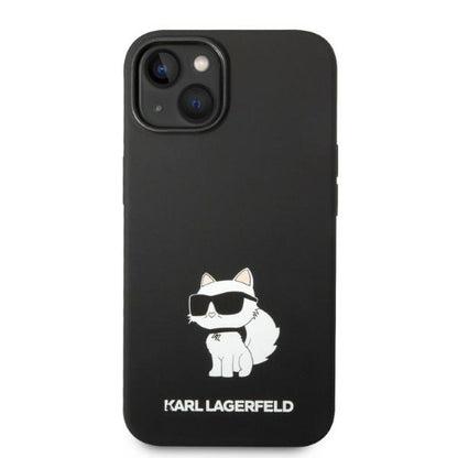 Θήκη MagSafe για Apple iPhone 14 Plus, Karl Lagerfeld, Silicone Choupette, Μαύρη