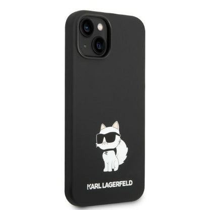 Θήκη MagSafe για Apple iPhone 14 Plus, Karl Lagerfeld, Silicone Choupette, Μαύρη