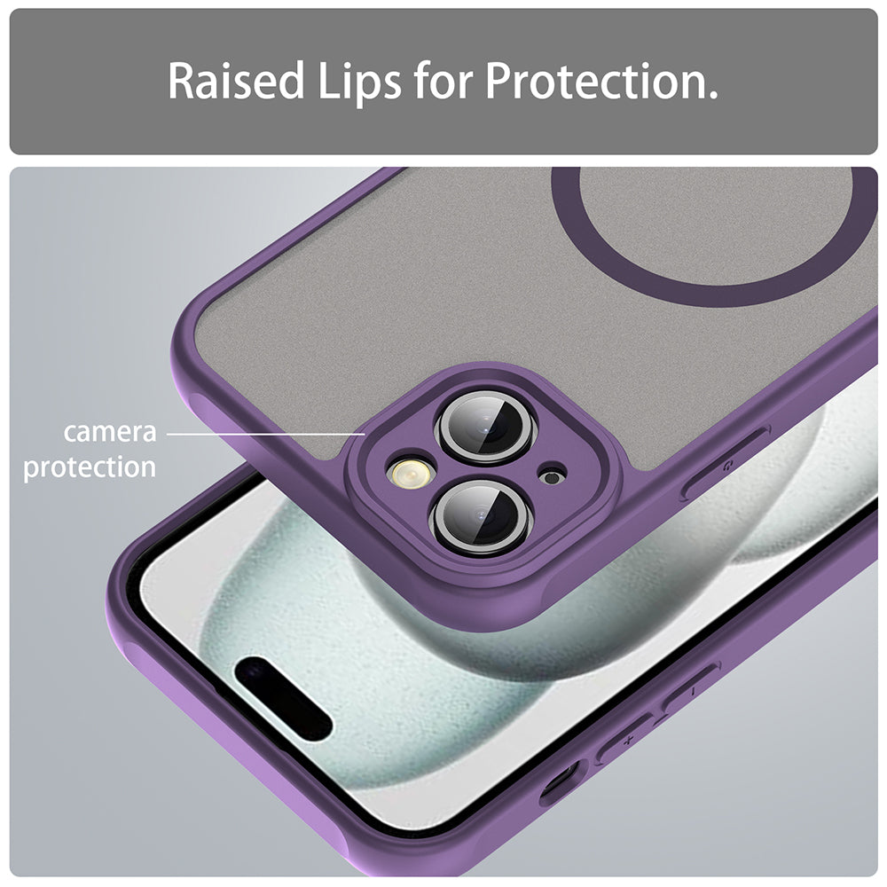 MagSafe Case for Apple iPhone 14 Plus, Techsuit, HaloFrost II, Purple