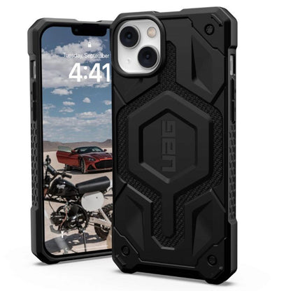 MagSafe Case for Apple iPhone 14 Plus, Urban Armor Gear, Monarch Pro Kevlar, Black