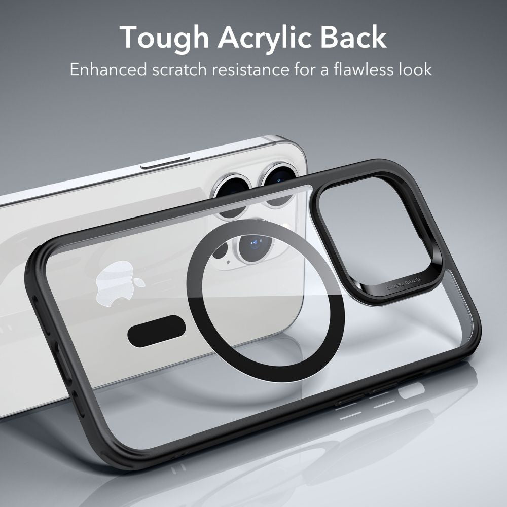 MagSafe Case for Apple iPhone 14 Pro, ESR, Classic Hybrid, Transparent Black