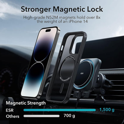 Θήκη MagSafe για Apple iPhone 14 Pro Max, ESR, Classic Hybrid, Μαύρο Σατινέ