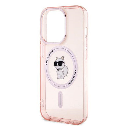 MagSafe Case for Apple iPhone 14 Pro Max, Karl Lagerfeld, IML Choupette, Pink
