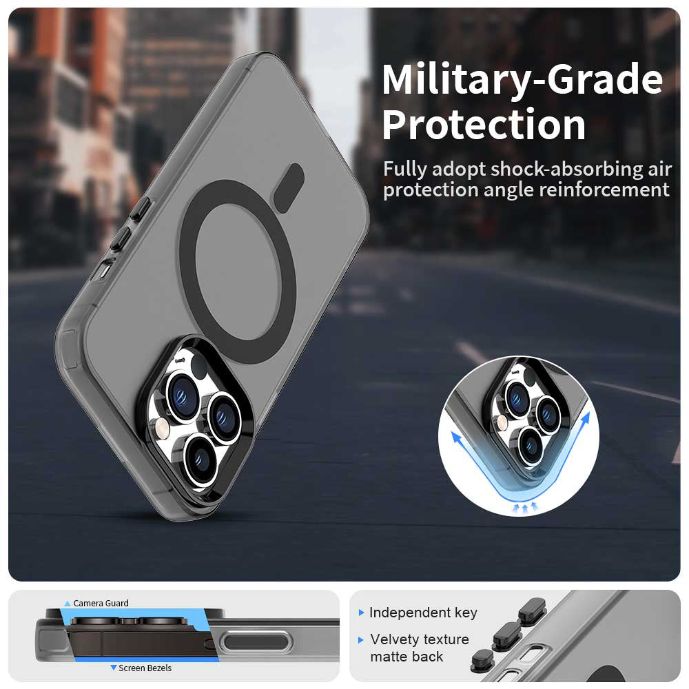 Θήκη MagSafe για Apple iPhone 14 Pro Max, Techsuit, CandyCase, Μαύρο
