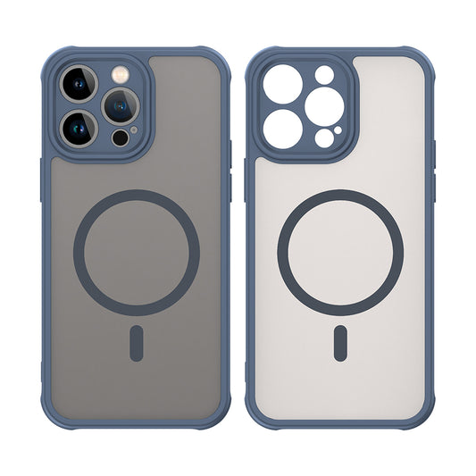 Θήκη MagSafe για Apple iPhone 14 Pro Max, Techsuit, HaloFrost II, Μπλε Σκούρο
