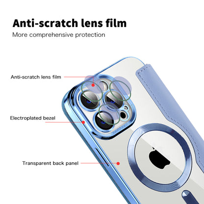 Θήκη MagSafe για Apple iPhone 14 Pro Max, Techsuit, SmartMag Book, Μπλε