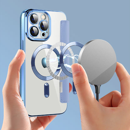 Θήκη MagSafe για Apple iPhone 14 Pro Max, Techsuit, SmartMag Book, Μπλε