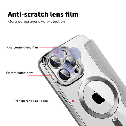 Θήκη MagSafe για Apple iPhone 14 Pro Max, Techsuit, SmartMag Book, Γκρι