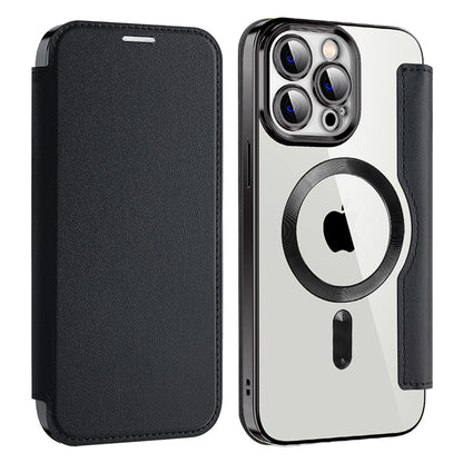 Θήκη MagSafe για Apple iPhone 14 Pro Max, Techsuit, SmartMag Book, Μαύρη