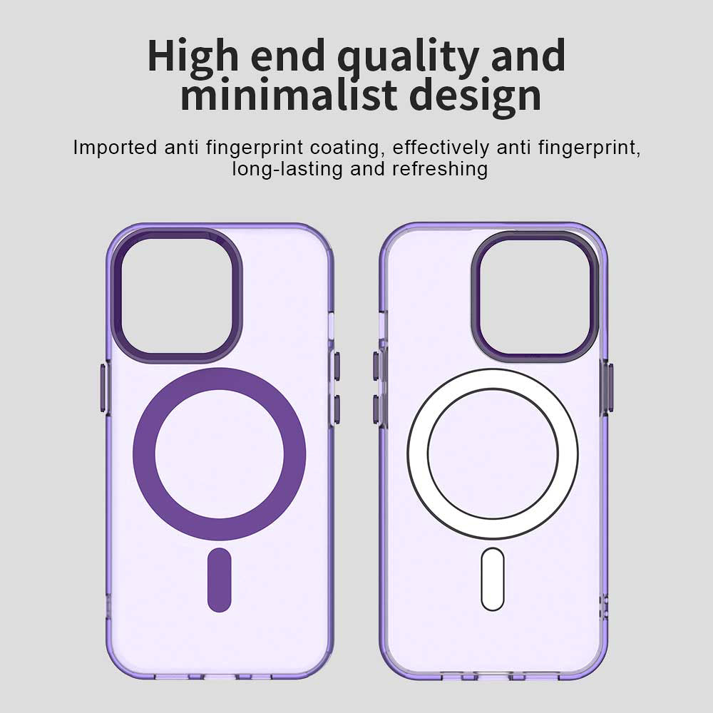 MagSafe Case for Apple iPhone 14 Pro, Techsuit, CandyCase, Purple