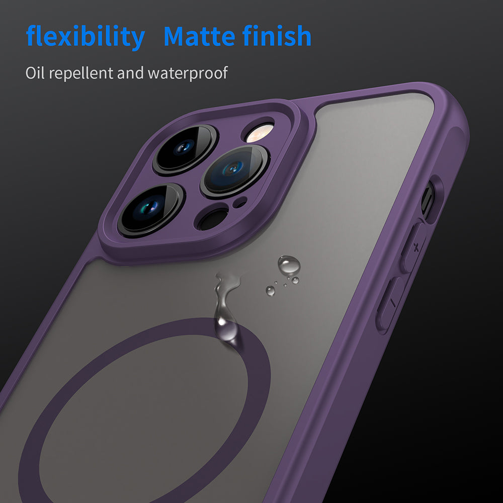 Θήκη MagSafe για Apple iPhone 14 Pro, Techsuit, HaloFrost II, Μωβ