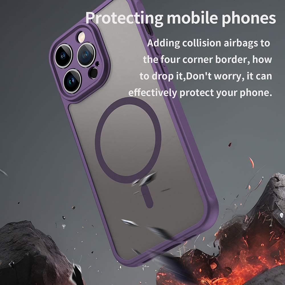 Θήκη MagSafe για Apple iPhone 14 Pro, Techsuit, HaloFrost II, Μωβ