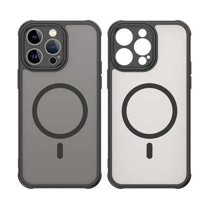 MagSafe Case for Apple iPhone 14 Pro, Techsuit, HaloFrost II, Black