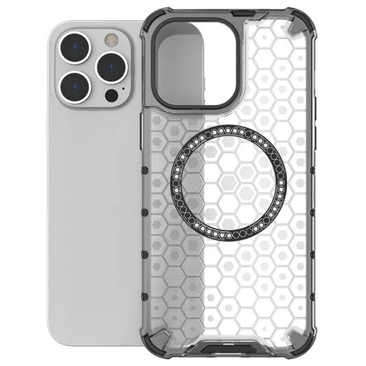 Θήκη MagSafe για Apple iPhone 14 Pro, Techsuit, HoneyComb Shield, Μαύρη