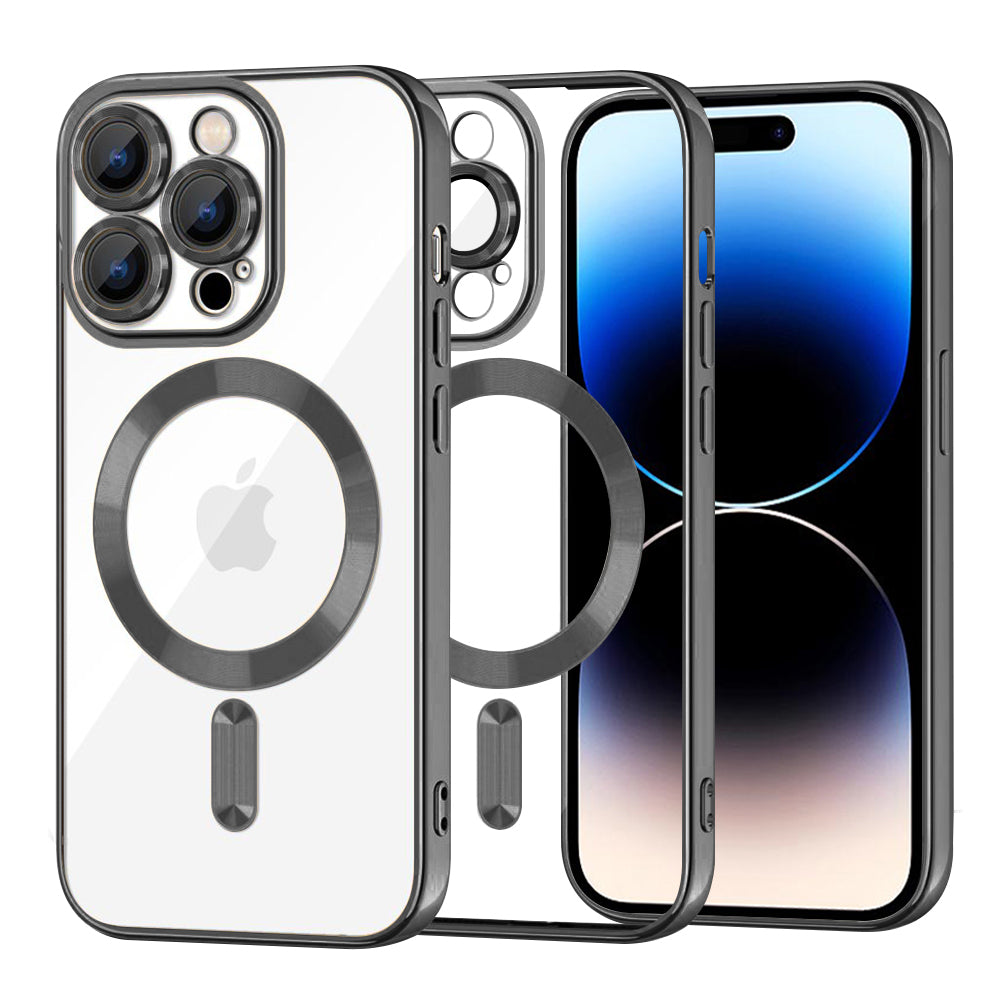 Θήκη MagSafe για Apple iPhone 14 Pro, Techsuit, Luxury Crystal, Μαύρο