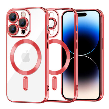 Θήκη MagSafe για Apple iPhone 14 Pro, Techsuit, Luxury Crystal, Κόκκινο