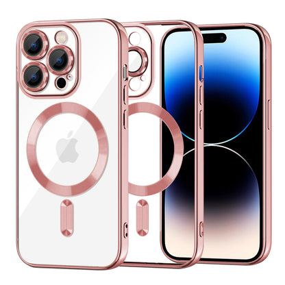 Θήκη MagSafe για Apple iPhone 14 Pro, Techsuit, Luxury Crystal, Ροζ