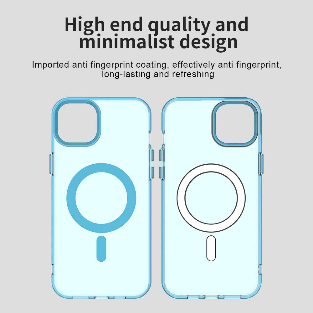 MagSafe Case for Apple iPhone 14, Techsuit, CandyCase, Blue